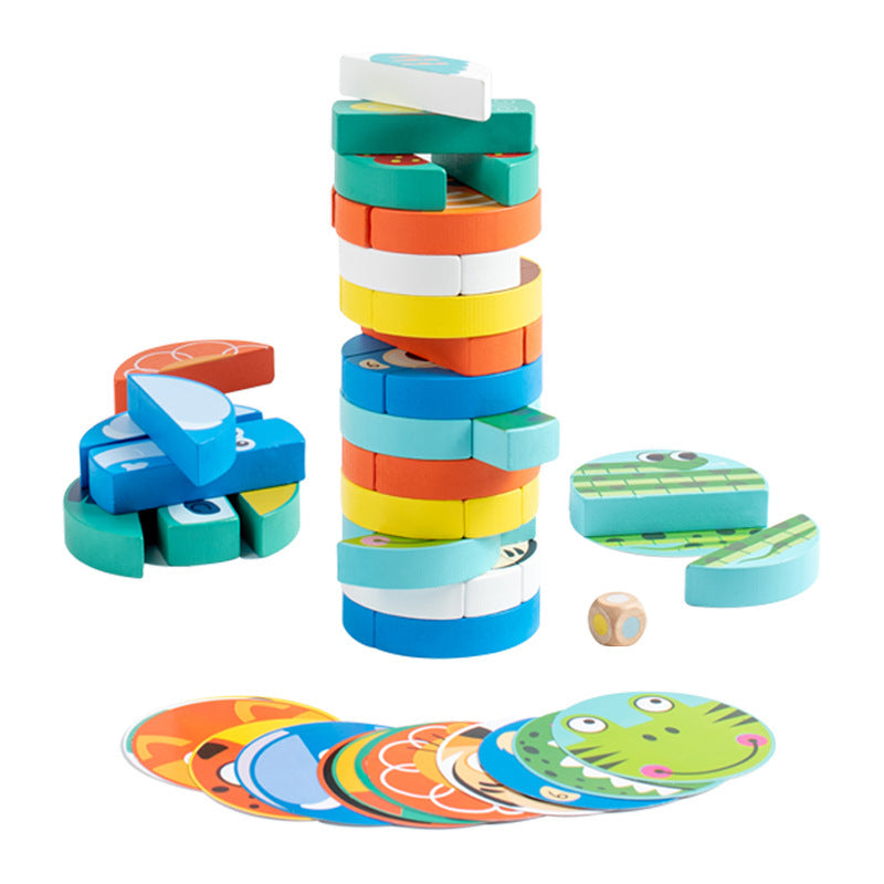 Wooden Jenga Building Blocks Early Childhood Education Toys