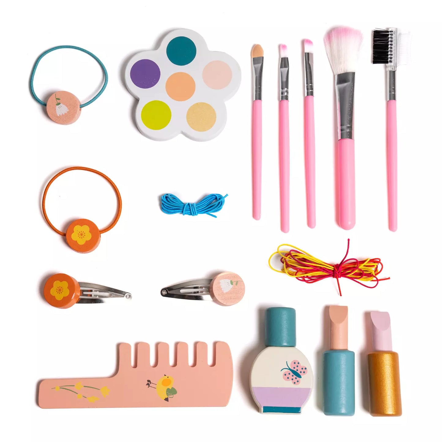 Wooden Cosmetic Makeup Preschool Toys Set Pretend Play Baby Gifts