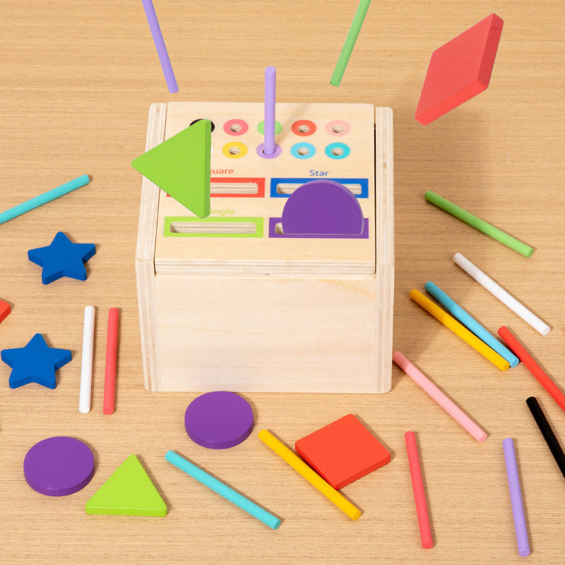 Action Shape Matching Wooden Classification Box Educational Toys