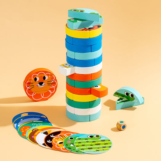 Wooden Jenga Building Blocks Early Childhood Education Toys